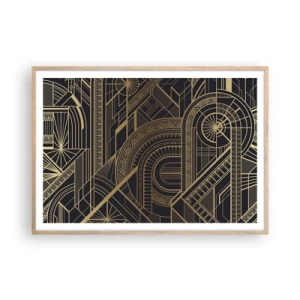 Póster en marco roble claro - Conceptos, ideas, planes - 100x70 cm