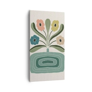 Cuadro sobre lienzo - Impresión de Imagen - Ramo simétrico - 55x100 cm