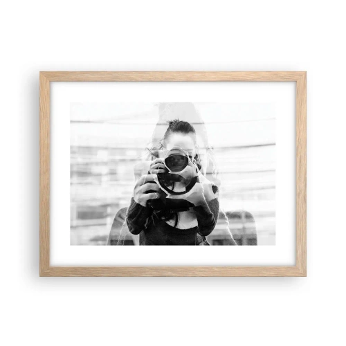 Póster en marco roble claro - Creador y creación - 40x30 cm