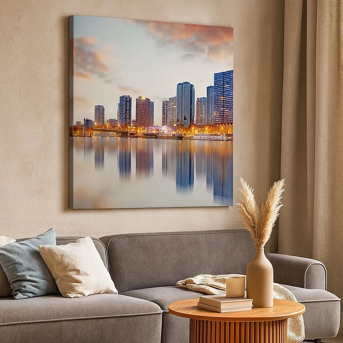 Cuadro sobre lienzo - Impresión de Imagen - La calma monumental de París - 30x30 cm