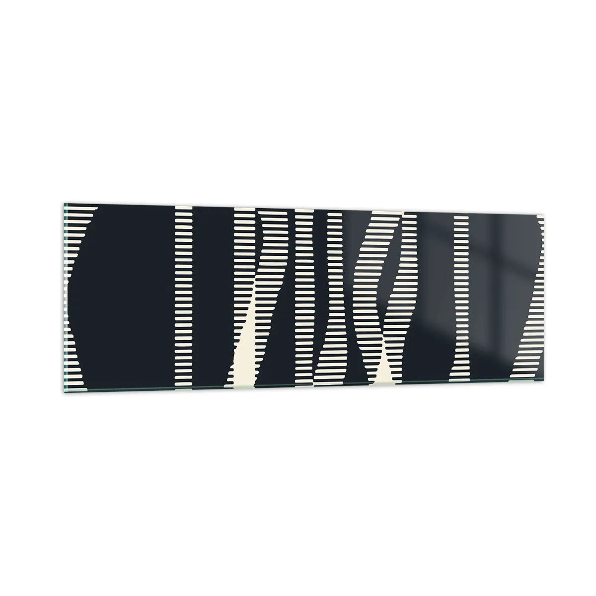 Cuadro sobre vidrio - Impresiones sobre Vidrio - Un intento de romper la oscuridad - 90x30 cm