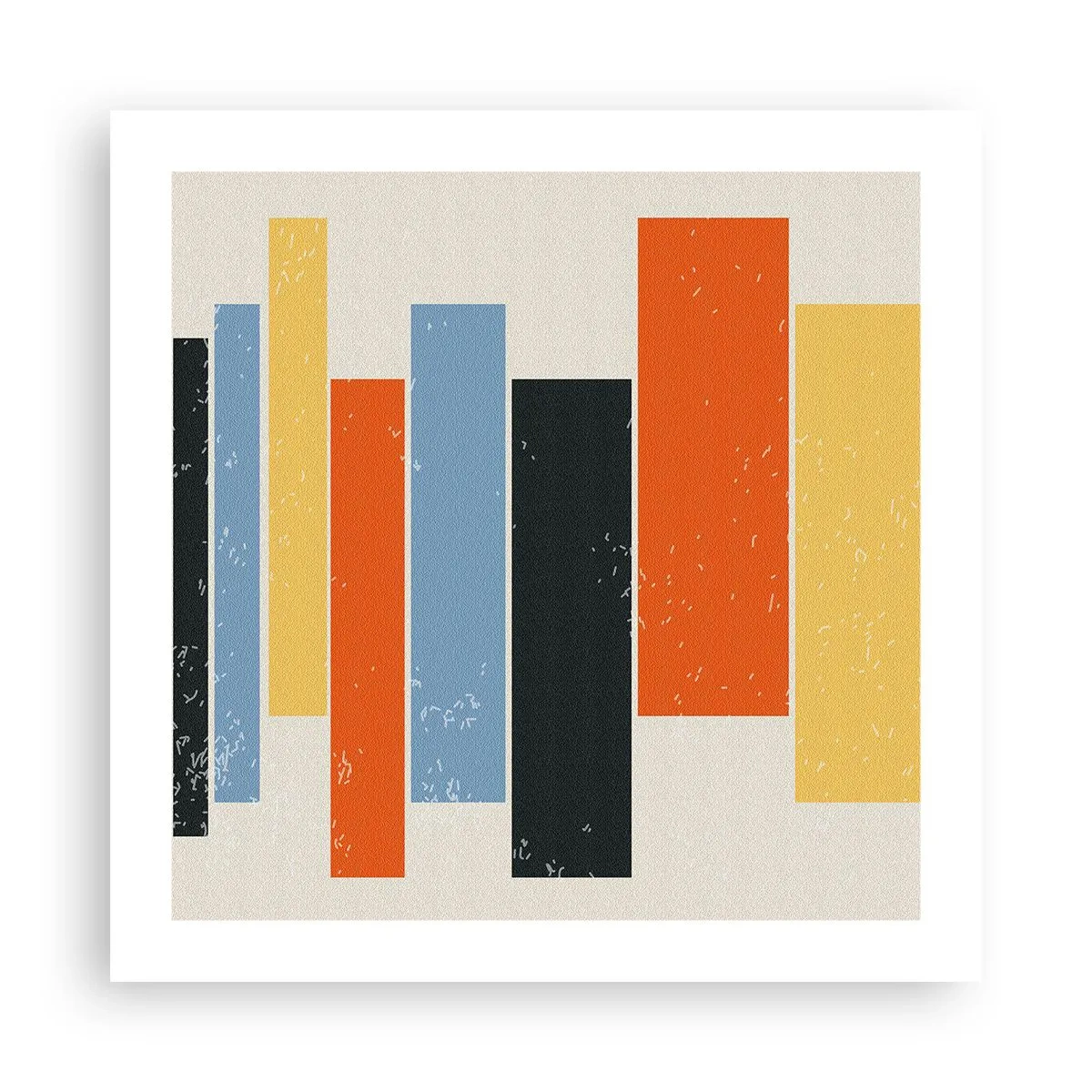 Póster - Barras multicolor - 50x50 cm