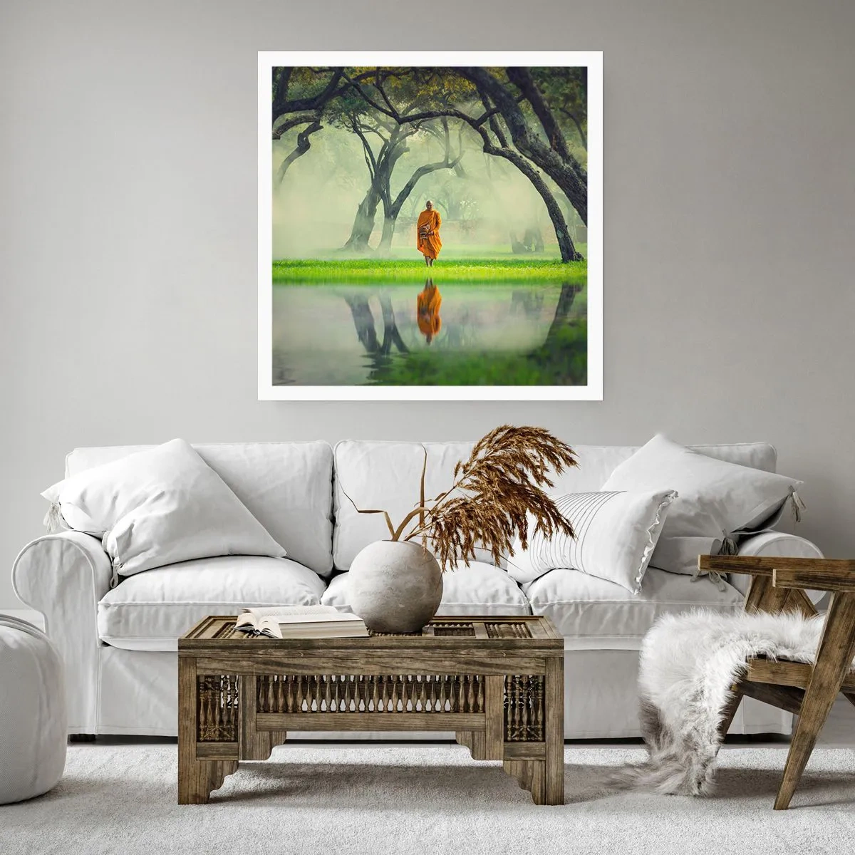 Póster - En el camino de la iluminación - 60x60 cm