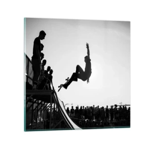 Cuadro sobre vidrio - Impresiones sobre Vidrio - Héroes y espectadores - 30x30 cm