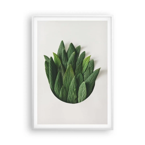 Póster en marco blanco - Curiosidad desenfrenada - 70x100 cm