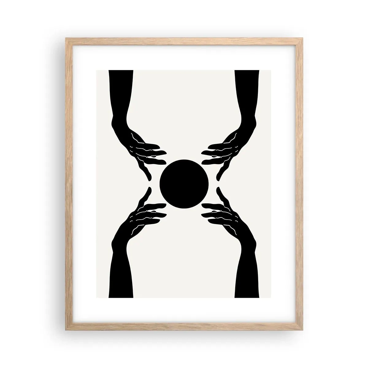 Póster en marco roble claro - Una señal secreta - 40x50 cm