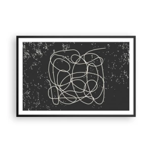 Póster en marco negro - Pensamientos errantes - 91x61 cm