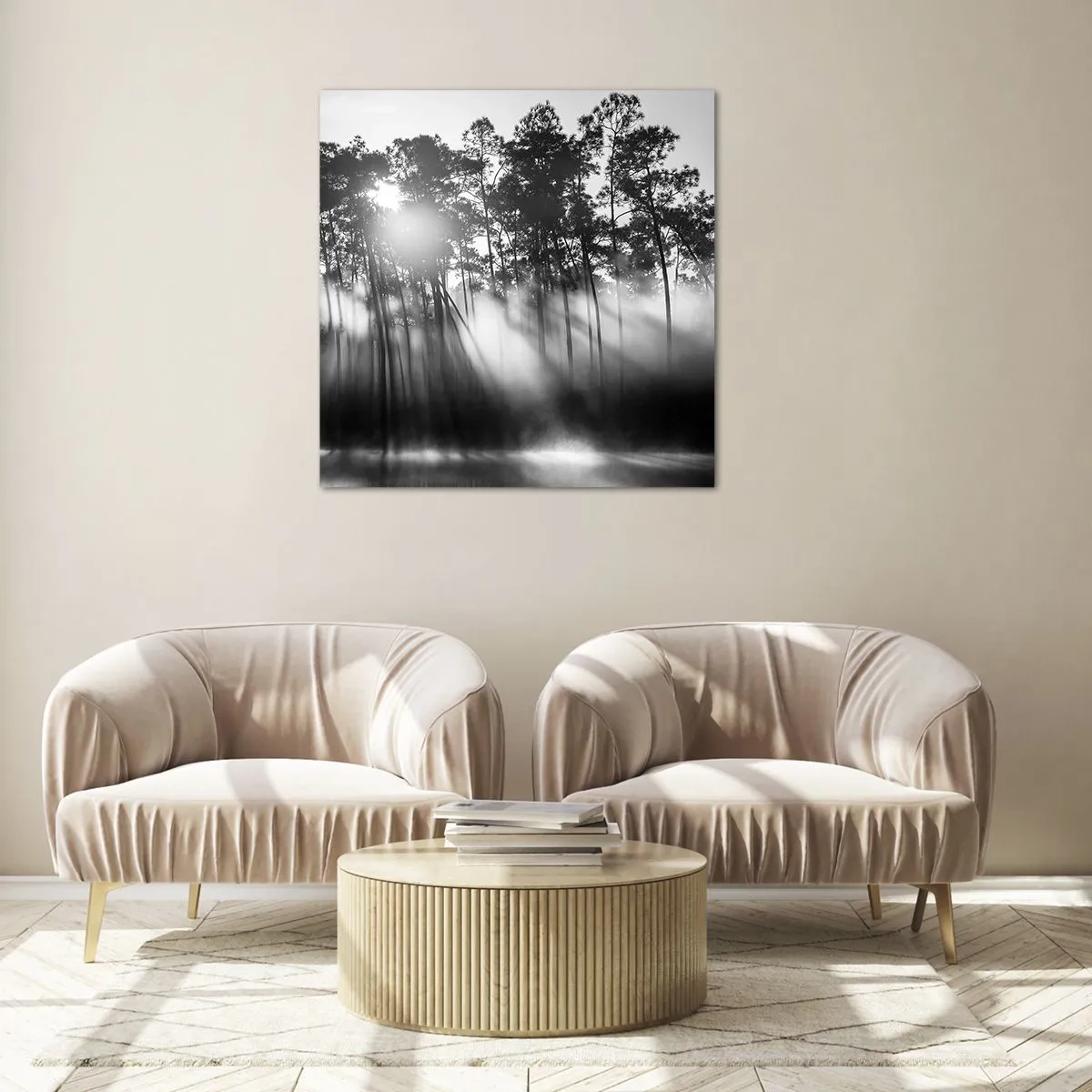 Cuadro sobre vidrio - Impresiones sobre Vidrio - Sol imparable - 60x60 cm