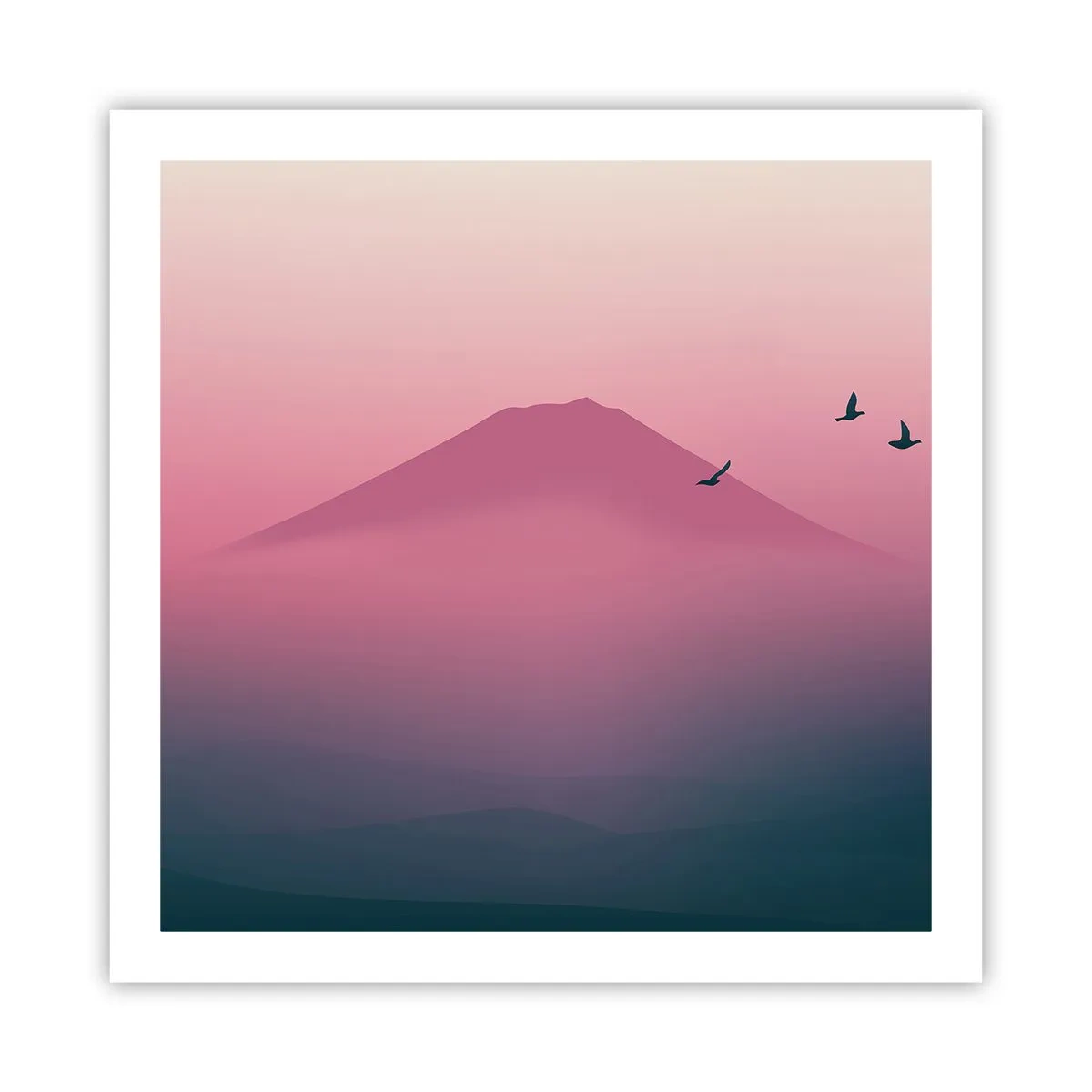 Póster - Sobre las nubes - 60x60 cm