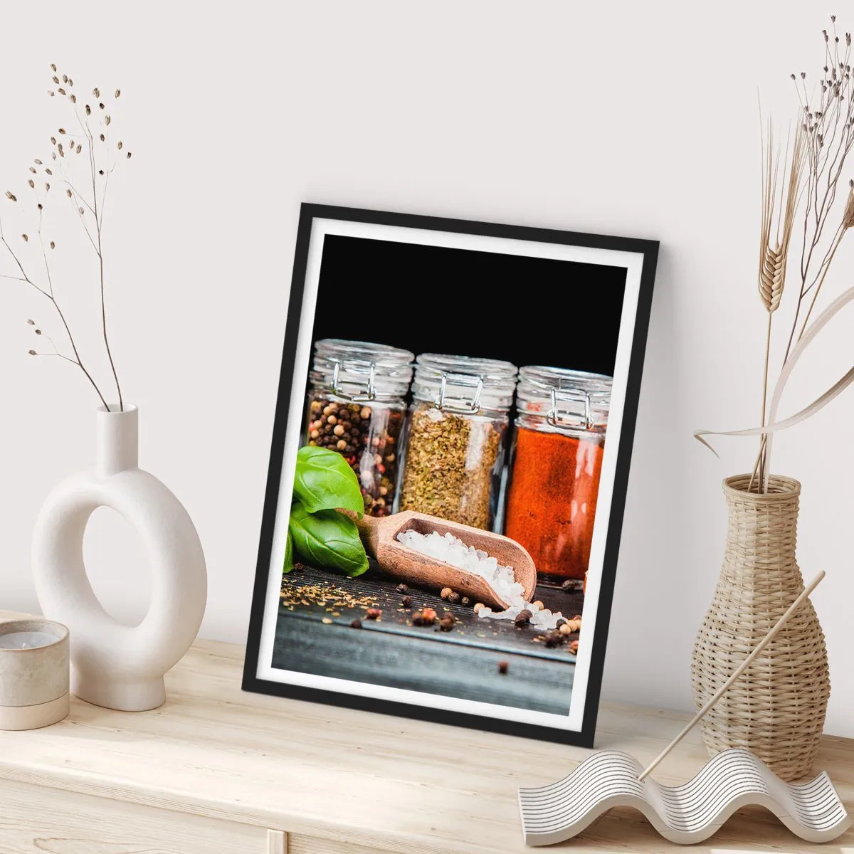 Póster en marco negro - Para que la vida sepa bien - 30x40 cm