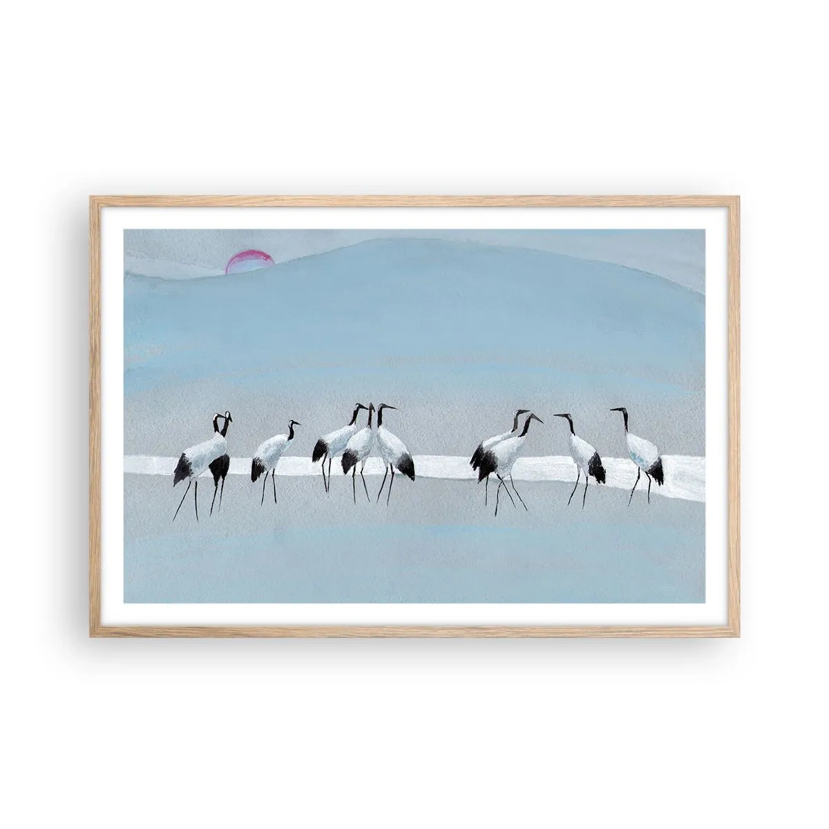 Póster en marco roble claro - Después de un día caluroso - 91x61 cm