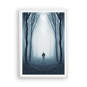 Póster en marco blanco - Alto y claro - 70x100 cm