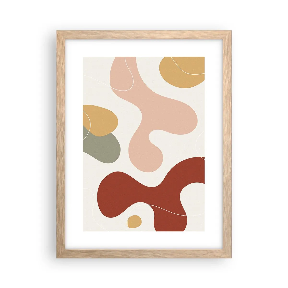 Póster en marco roble claro - La esencia de la pintura - 30x40 cm