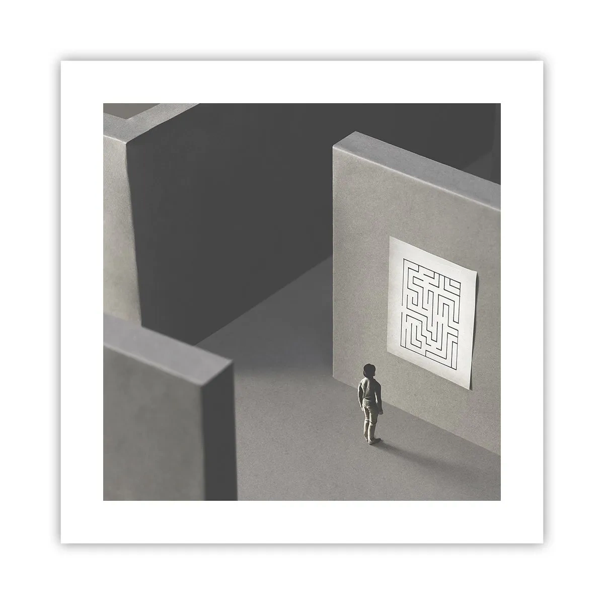 Póster - ¿Pero dónde estoy? - 40x40 cm