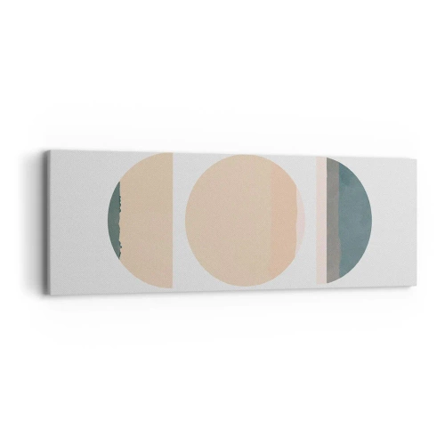 Cuadro sobre lienzo - Impresión de Imagen - Círculo tras círculo - 90x30 cm