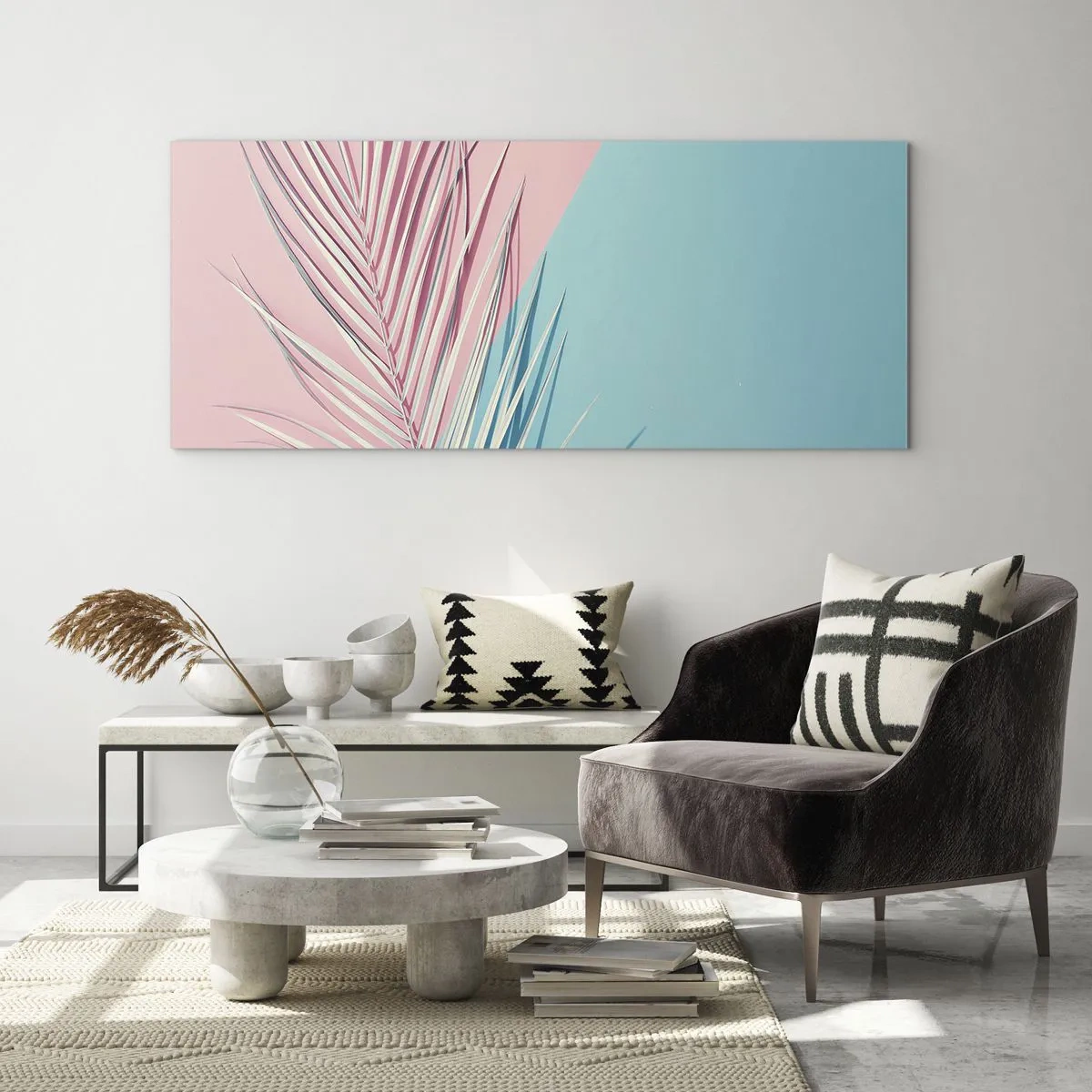 Cuadro sobre vidrio - Impresiones sobre Vidrio - Impresión tropical - 100x40 cm