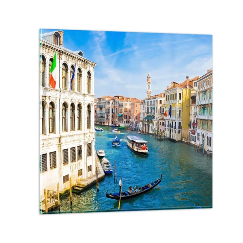 Cuadro sobre vidrio - Impresiones sobre Vidrio - Tráfico único en el mundo - 30x30 cm