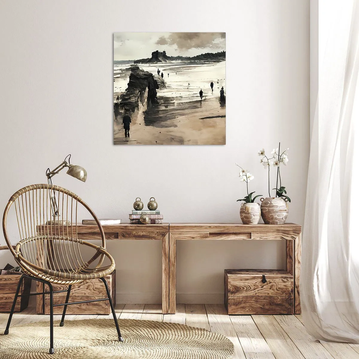 Cuadro sobre lienzo - Impresión de Imagen - Un sueño evocado - 40x40 cm