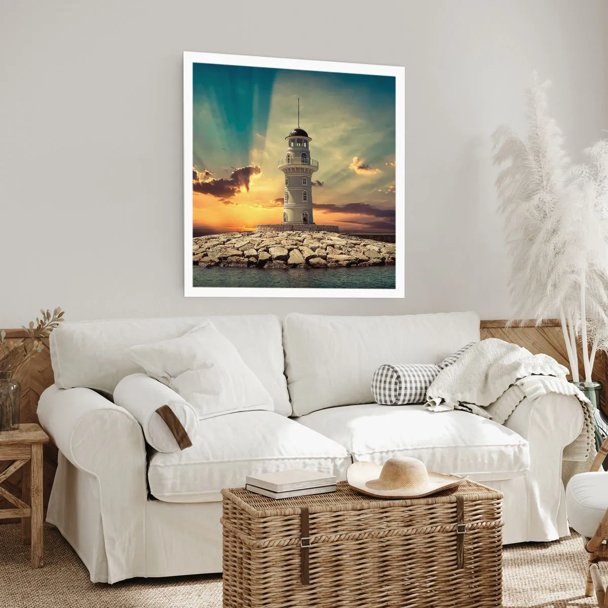 Póster - Luz - Bondad - Belleza - 60x60 cm