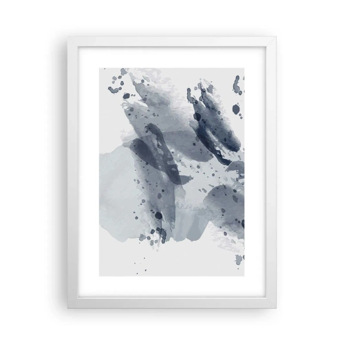 Póster en marco blanco - Un estudio sobre la naturaleza del agua - 30x40 cm