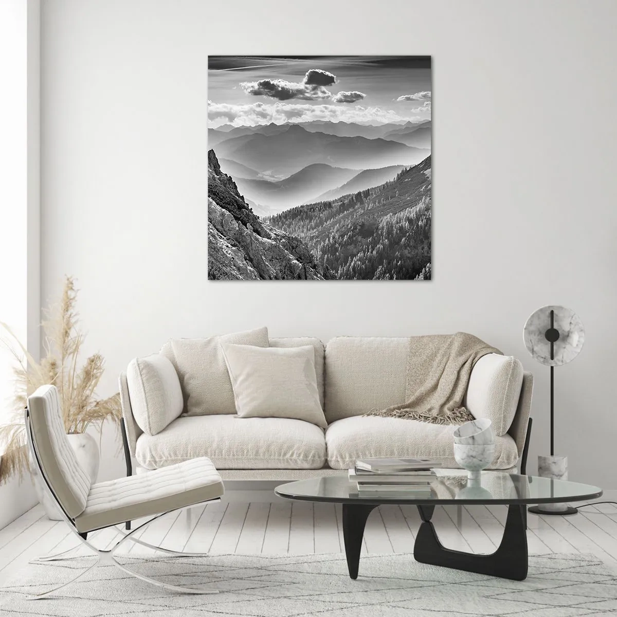 Cuadro sobre vidrio - Impresiones sobre Vidrio - Hasta el horizonte - 30x30 cm