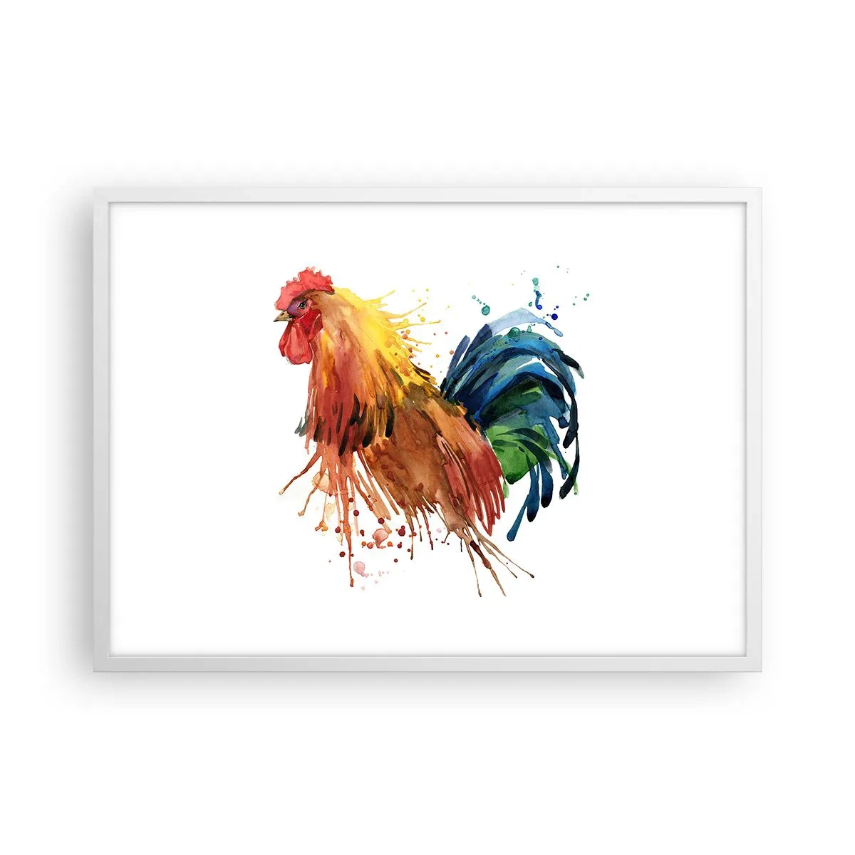 Póster en marco blanco - Un manto real, un orgullo real - 70x50 cm