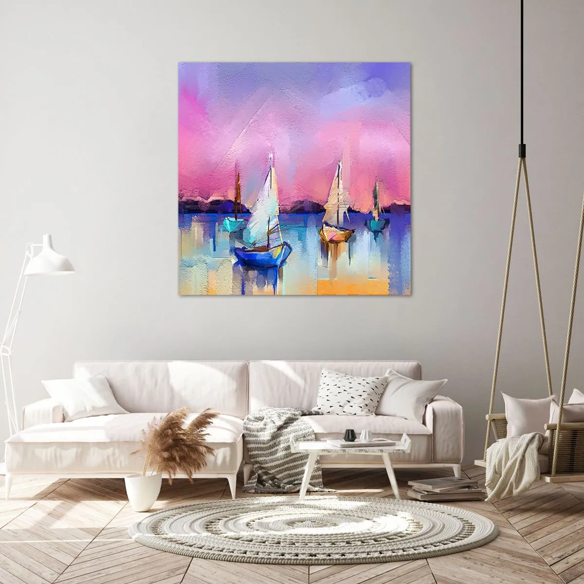 Cuadro sobre lienzo - Impresión de Imagen - Dirección alta mar - 50x50 cm