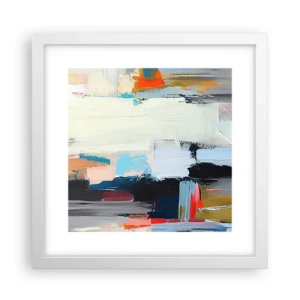 Póster en marco blanco - ¿Existe un método único? - 30x30 cm