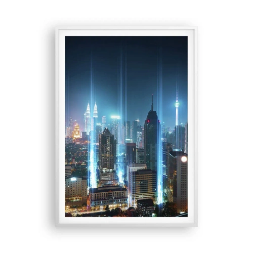 Póster en marco blanco - De Berlín al cielo - 70x100 cm