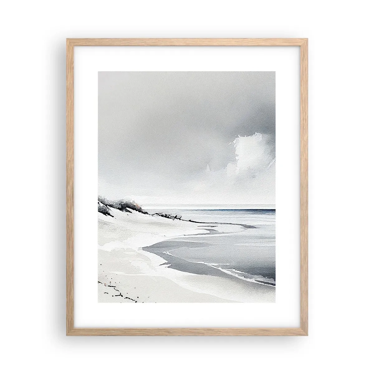 Póster en marco roble claro - Juntos desde el principio de los tiempos - 40x50 cm