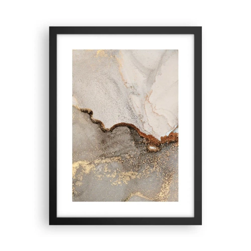 Póster en marco negro - En la frontera de los colores - 30x40 cm