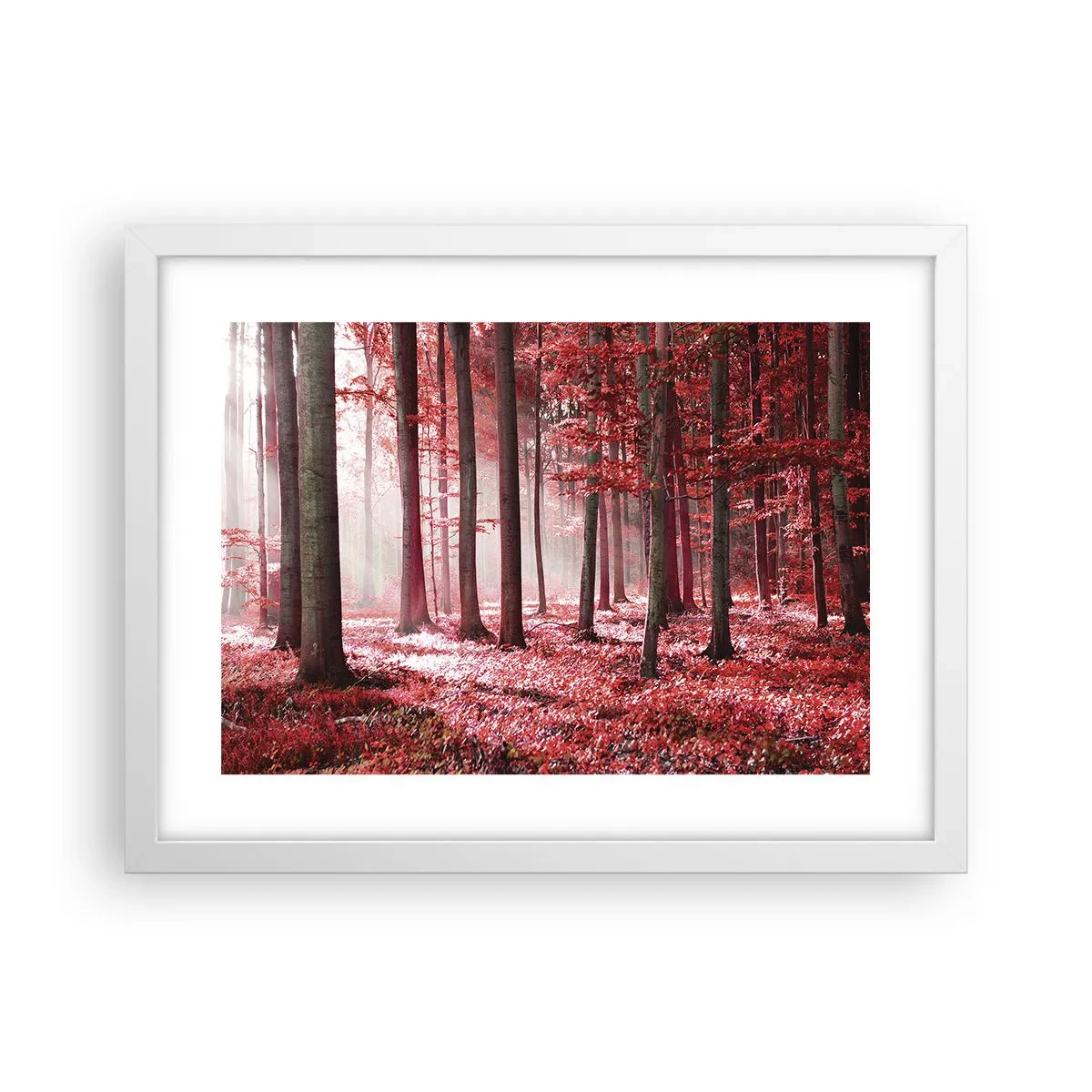 Póster en marco blanco - Rojo como el que más - 40x30 cm