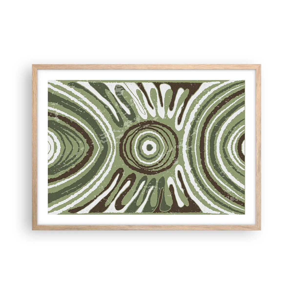 Póster en marco roble claro - Explosión de emociones - 70x50 cm