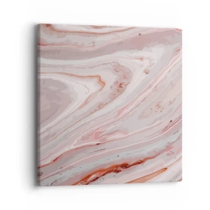 Cuadro sobre lienzo - Impresión de Imagen - Rosa líquido - 40x40 cm