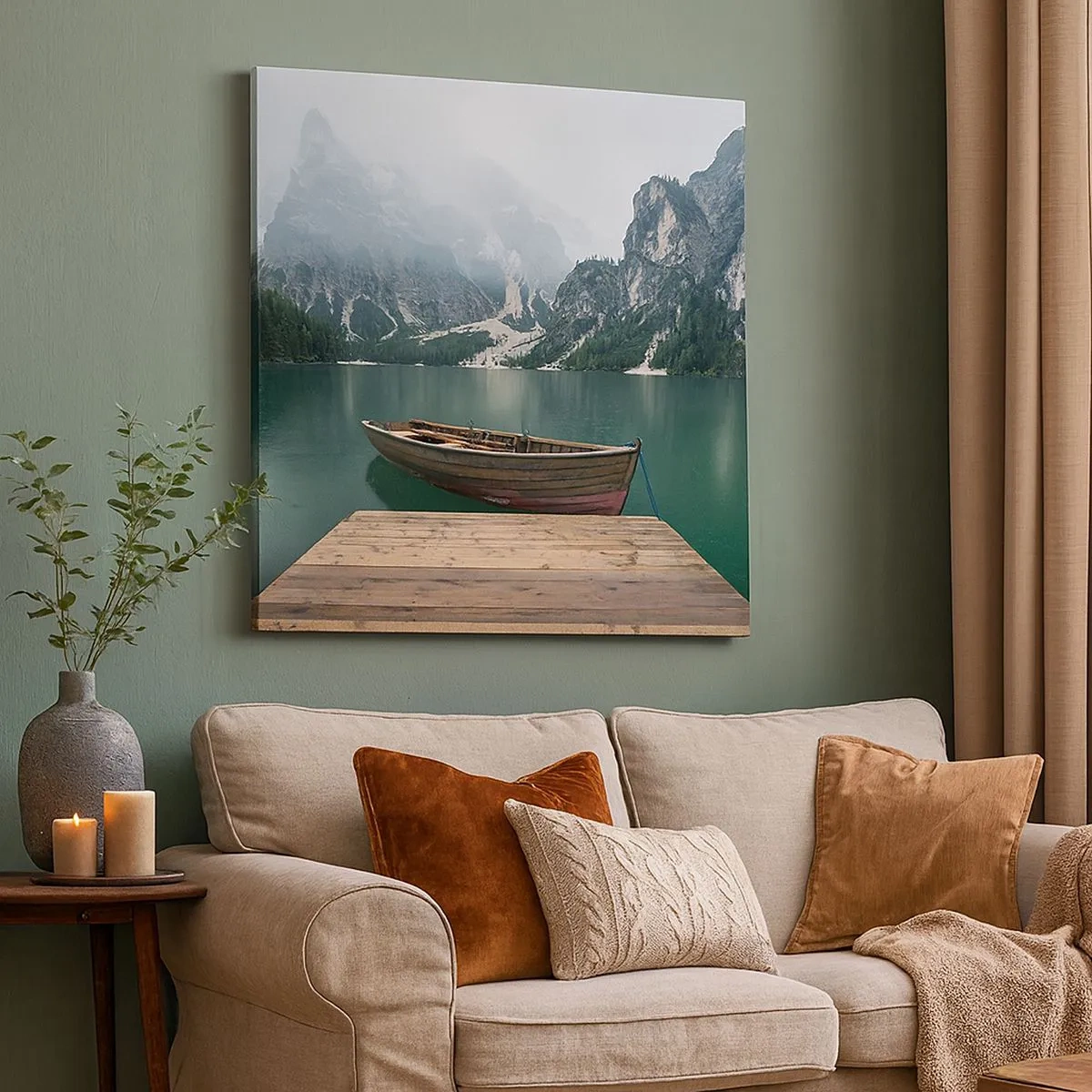 Cuadro sobre lienzo - Impresión de Imagen - Paisaje inolvidable - 30x30 cm