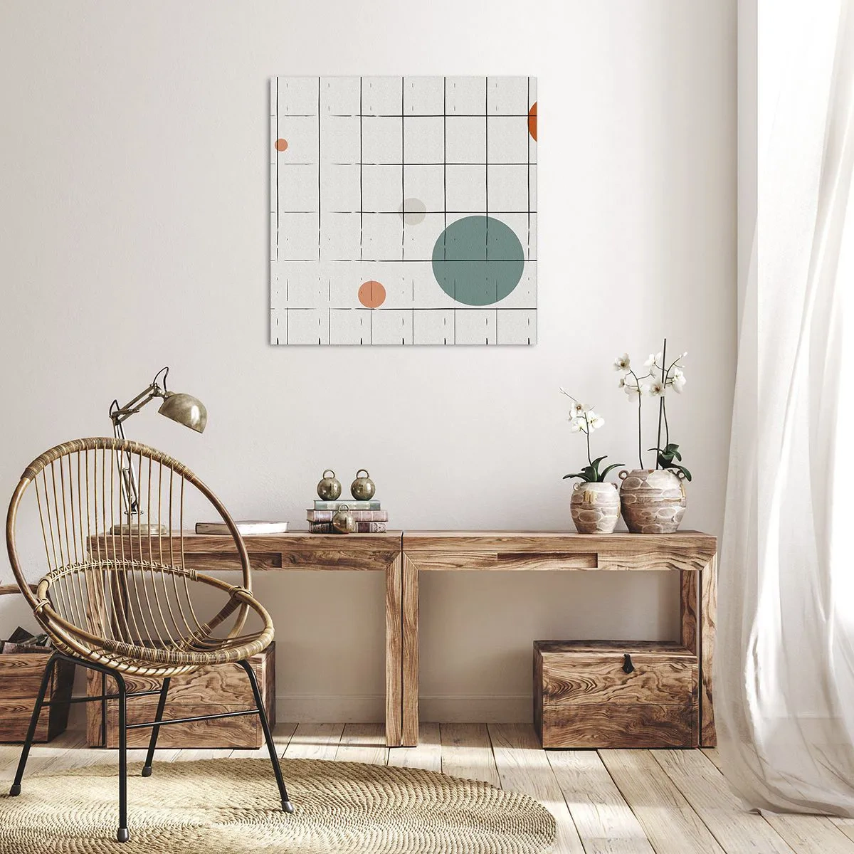 Cuadro sobre lienzo - Impresión de Imagen - Atrapados. ¿Nosotros o ellos? - 70x70 cm