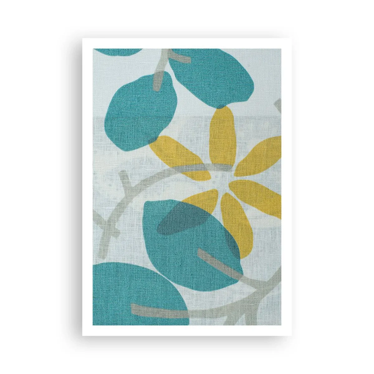 Póster - Entre hojas azules - 70x100 cm