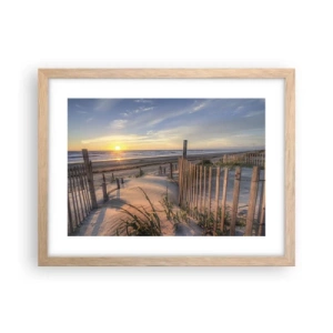 Póster en marco roble claro - El resplandor y la sombra del viento - 40x30 cm