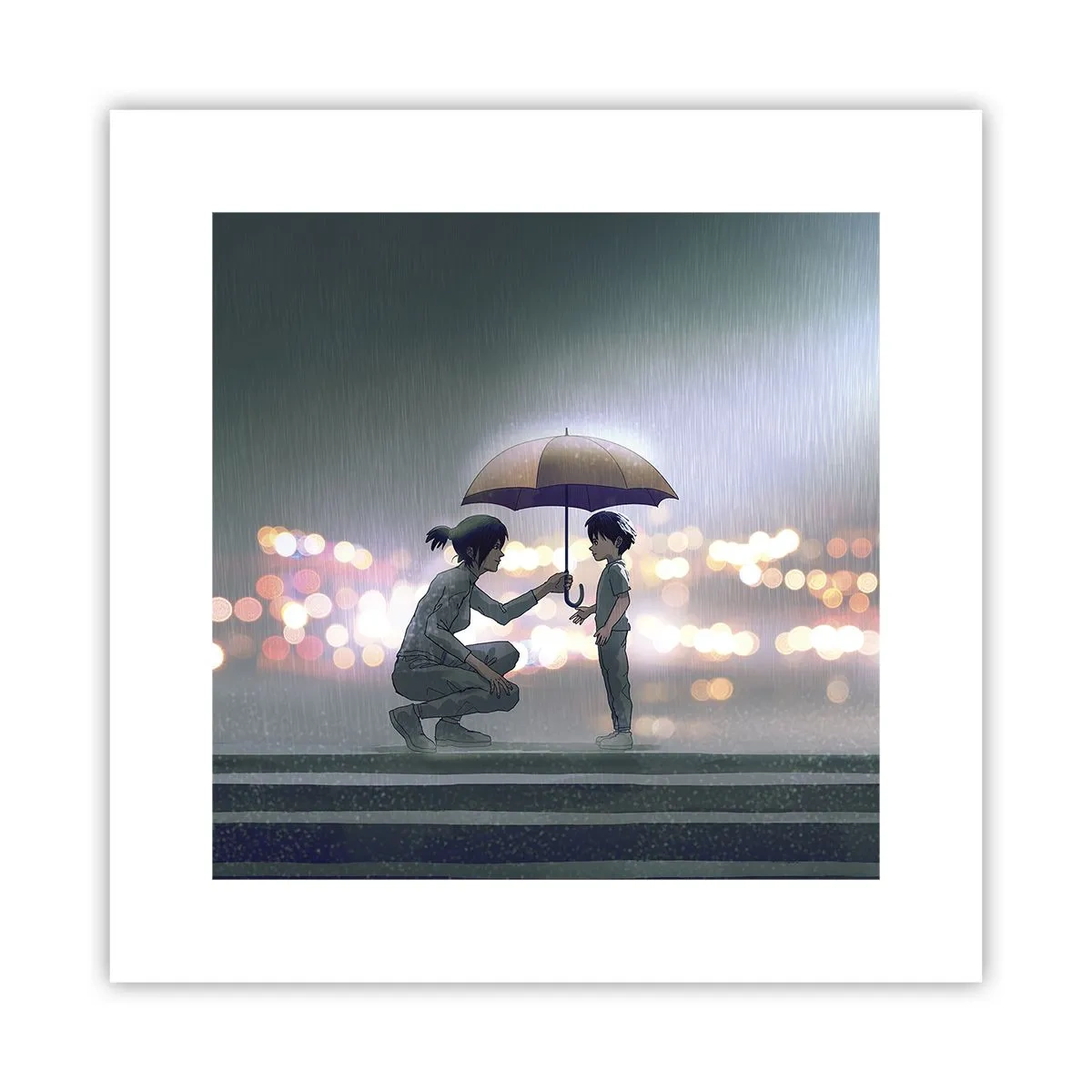 Póster - Y todo está bien - 30x30 cm