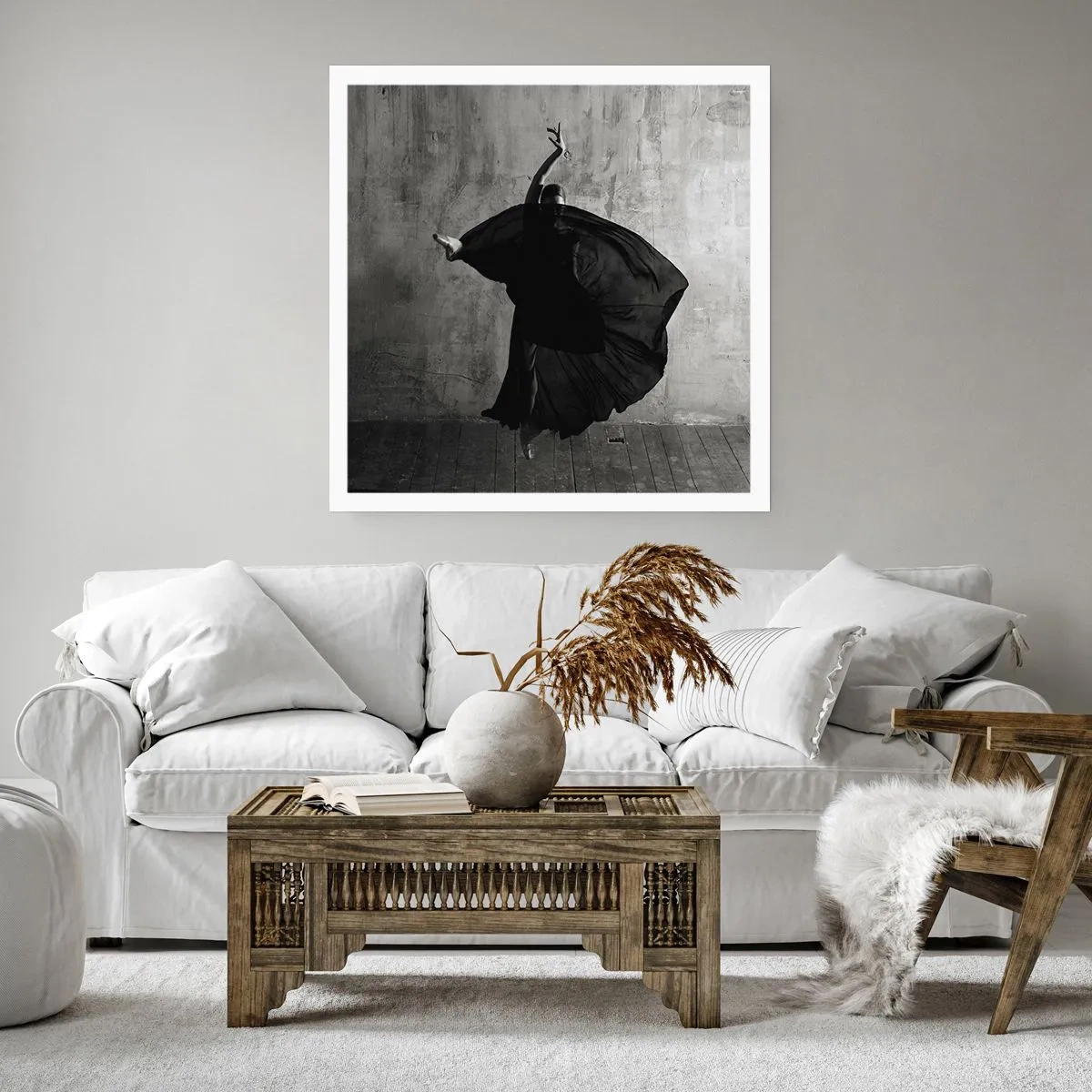 Póster - Cargada de pasión - 40x40 cm