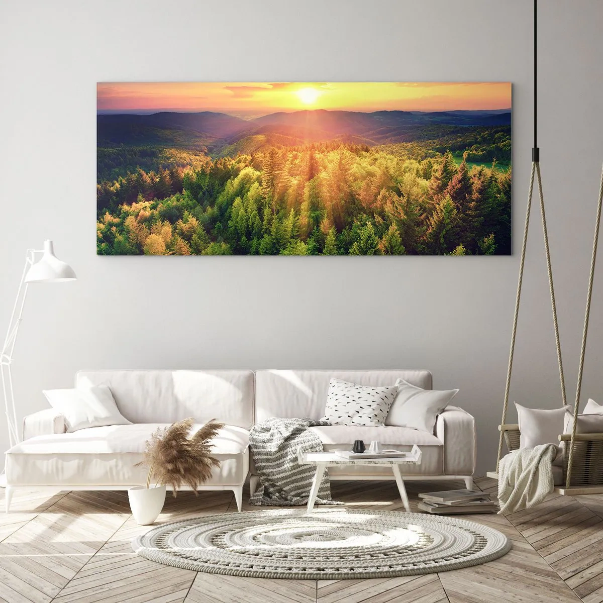 Cuadro sobre vidrio - Impresiones sobre Vidrio - Desde lo alto - 100x40 cm