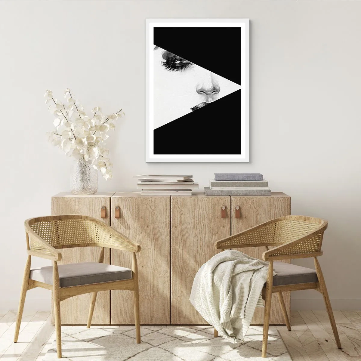 Póster en marco blanco - Siempre hay algo por descubrir - 30x40 cm