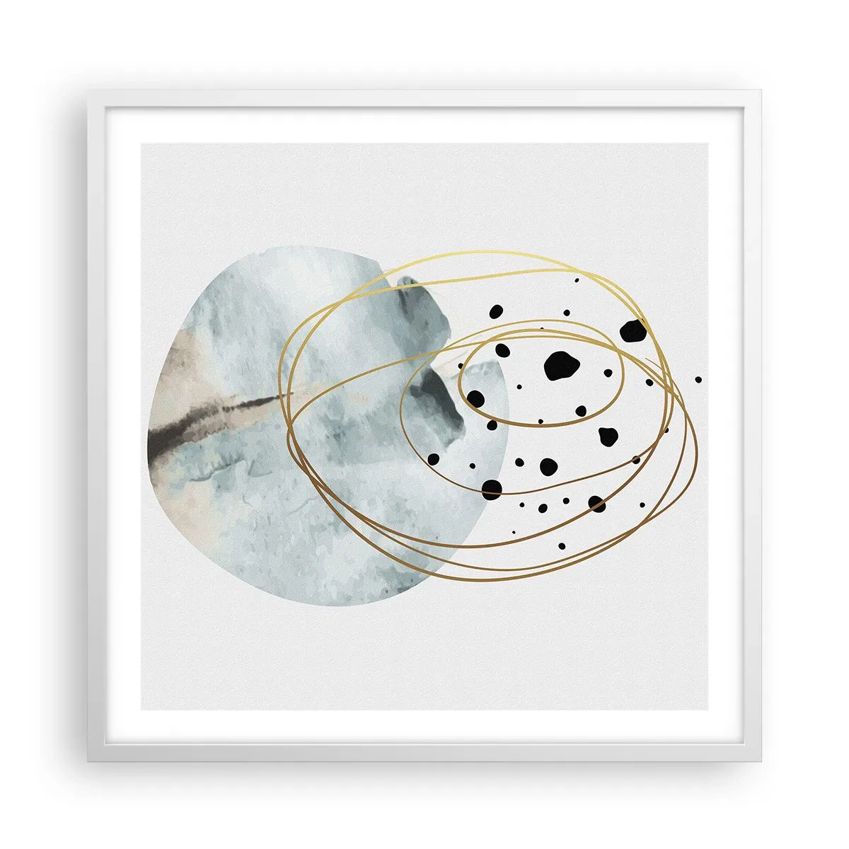 Póster en marco blanco - El concepto del espacio - 60x60 cm