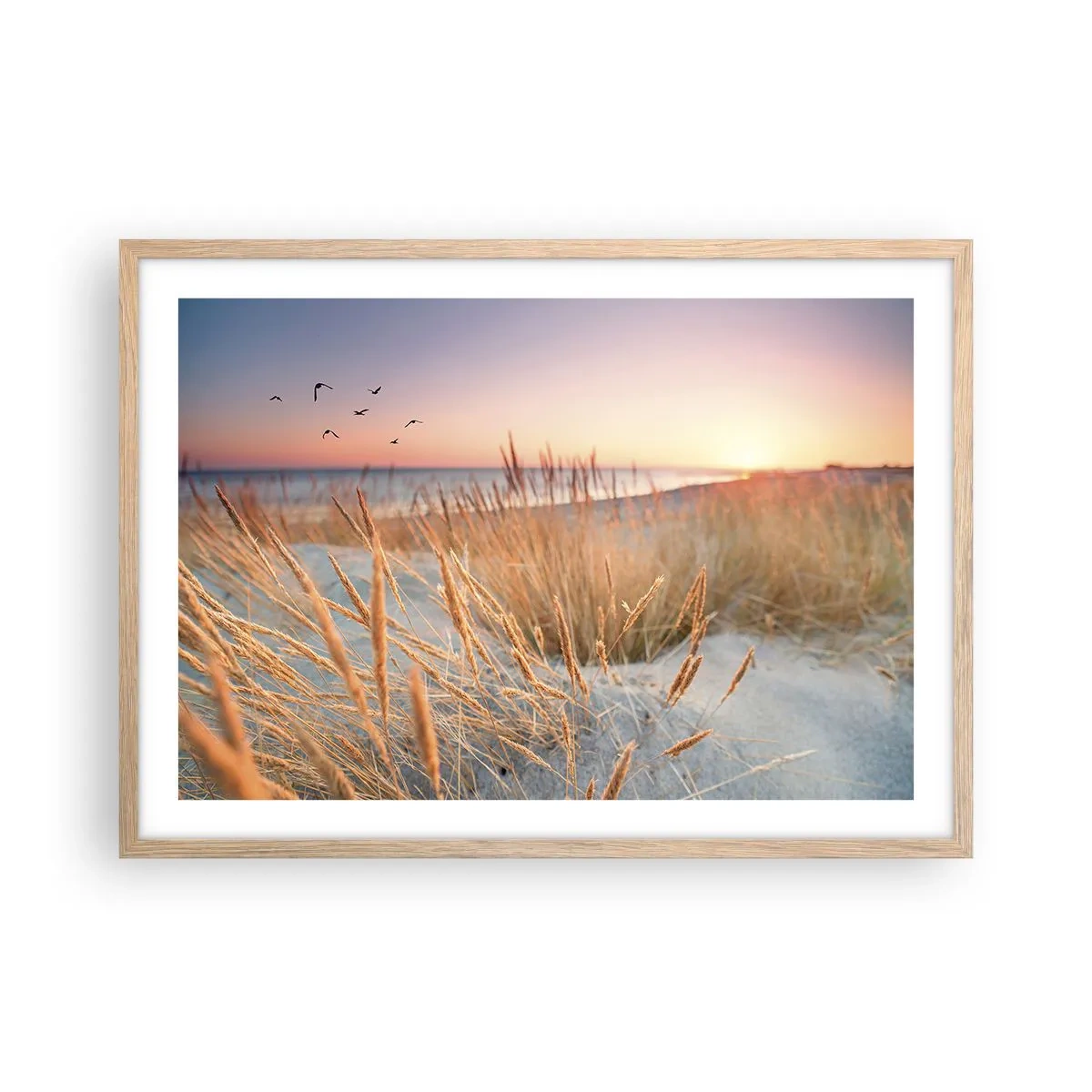 Póster en marco roble claro - Dulce nana del Báltico - 70x50 cm