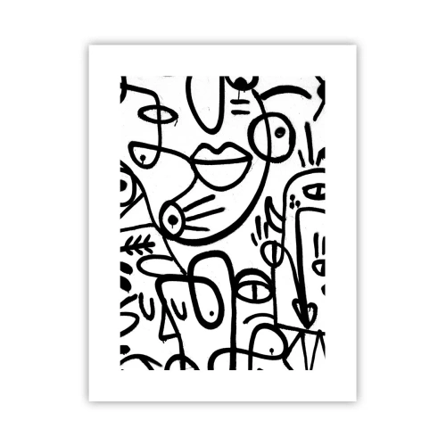 Póster - Rostros y espejismos - 30x40 cm