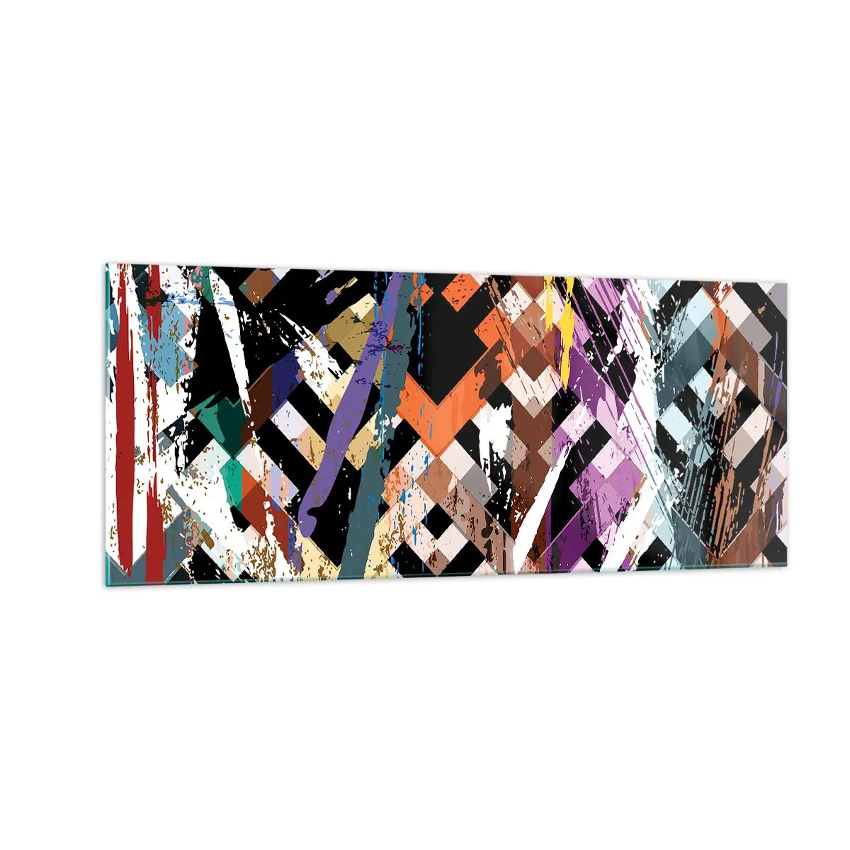 Cuadro sobre vidrio - Impresiones sobre Vidrio - Elevado al cuadrado - 100x40 cm