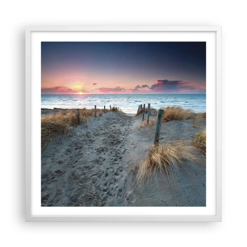 Póster en marco blanco - Se derramó un arco iris de luminosidad.... - 60x60 cm