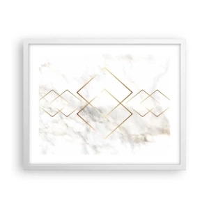 Póster en marco blanco - Una vista al infinito - 50x40 cm