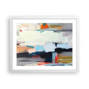 Póster en marco blanco - ¿Existe un método único? - 50x40 cm