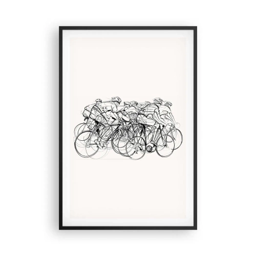Póster en marco negro - Juntos como un equipo - 61x91 cm